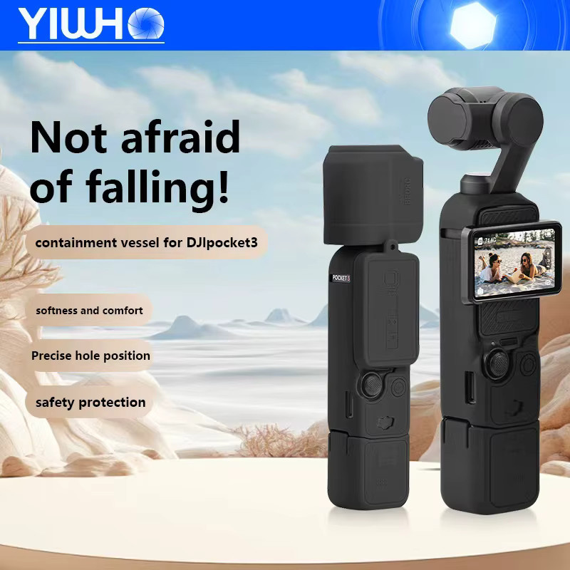 DJI Dronelock Pocket 3 Silikon-Schutzhülle in Blau für Kamera, Objektiv und Zubehör - Bild 4