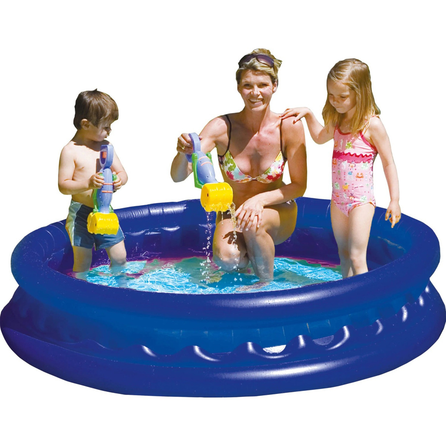 Happy People Pool Galaxy aufblasbarer Kinderpool rund, Blau, Durchmesser: 155 cm, Höhe: 32 cm - Bild 2