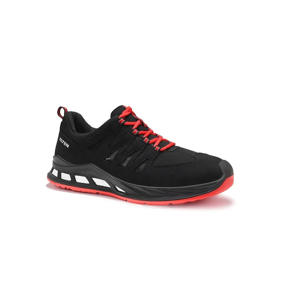 Elten Sicherheitshalbschuh Maddox XXR Air Low ESD S1P in Schwarz Rot Größe 47 - Bild 2