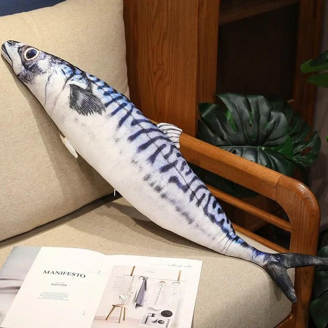 Binchi Fitness 3D Simulation Fisch Plüsch Spielzeug, Plüsch Kissen, ab 14 Jahren - Bild 1
