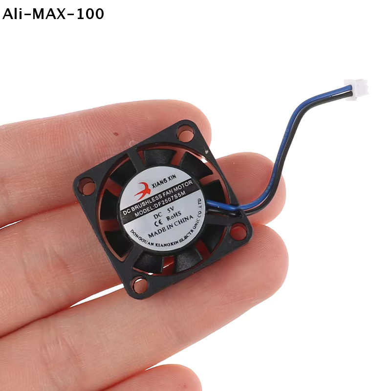 AyS Ultra-Miniatur-Bürstenloser Lüfter DC 5V 6V 2507 in Schwarz - Bild 1