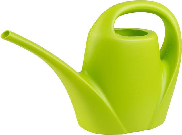 Moderne Gießkanne aus Kunststoff mit langem Auslauf in Grün von Mein schöner Garten Shop - Bild 1