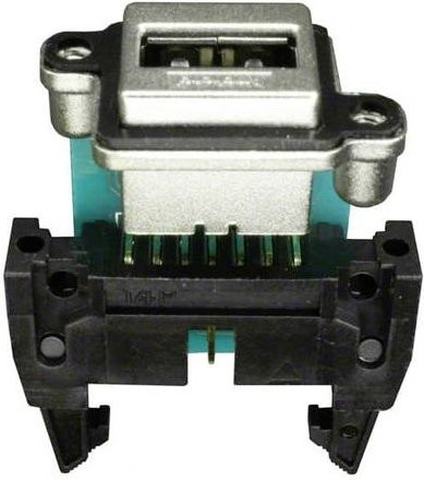 Amphenol MUSBA21130 USB-A Stecker in Silber - Bild 1