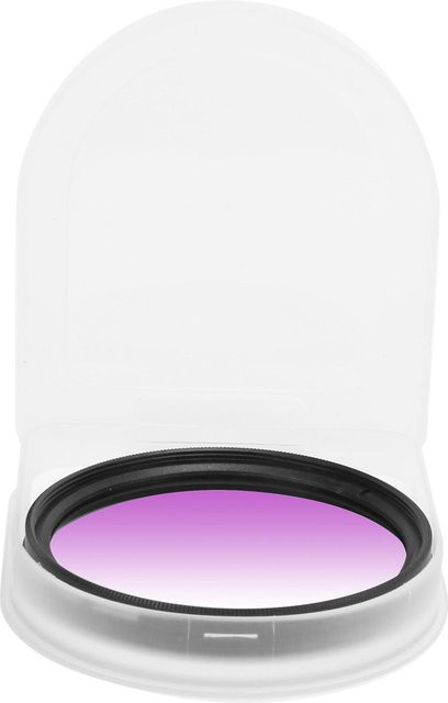 Junestar Farbverlaufs-Objektivfilter für Canon 58mm, Mehrschichtvergütung und wasserdicht, violett - Bild 1