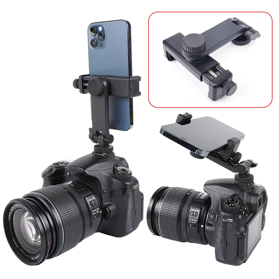 Universal Telefon Stativ Mount Adapter Handy Halterung mit einstellbarer Klemme in Schwarz - Bild 3
