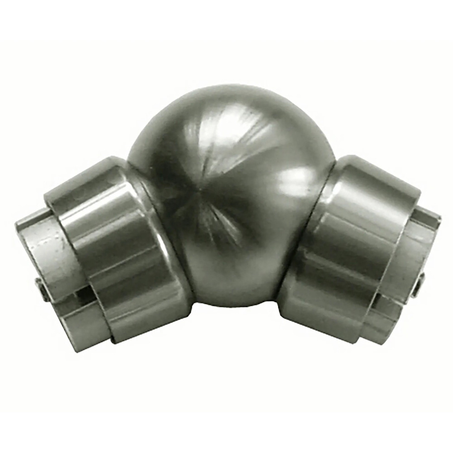 Treba Kugelgelenk E83 mit Ringadapter und Rohrkupplung aus V2A Edelstahl in Silber, B/T/H: 50 x 50 x 120 cm, 180 cm Höhe - Bild 2