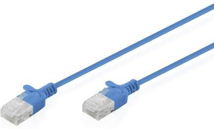 Digitus DK-1618-030S-B RJ45 Patchkabel CAT 6 U/UTP Ethernet/LAN Blau, Länge: 3 m - Bild 1