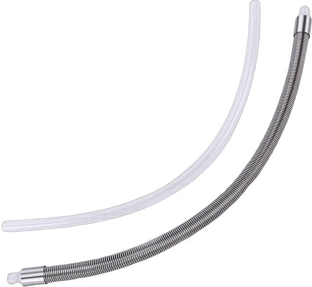 Edelstahl Milchschlauch Ersatz für Jura WE8 E6 D6 Z8 Z6 Kaffeemaschine mit HP3 Adapter in Weiß und Transparent - Bild 1