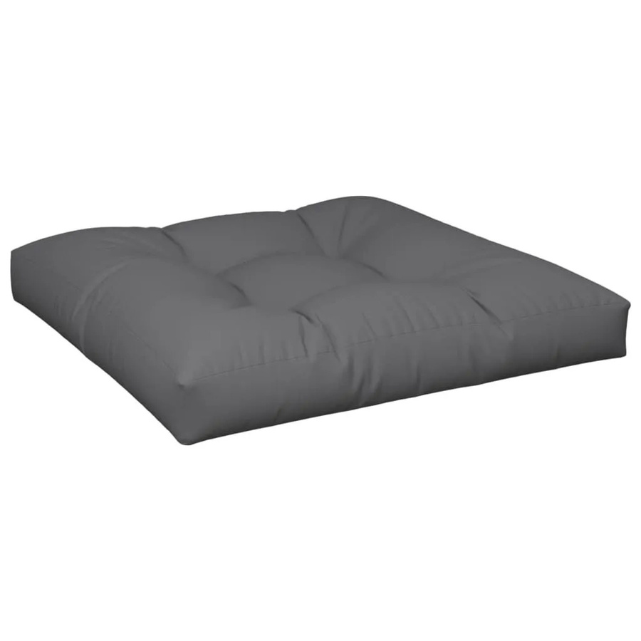 vidaXL Palettenkissen Anthrazit aus Polyester, B/B/H: 80 x 80 x 12 cm - Bild 2