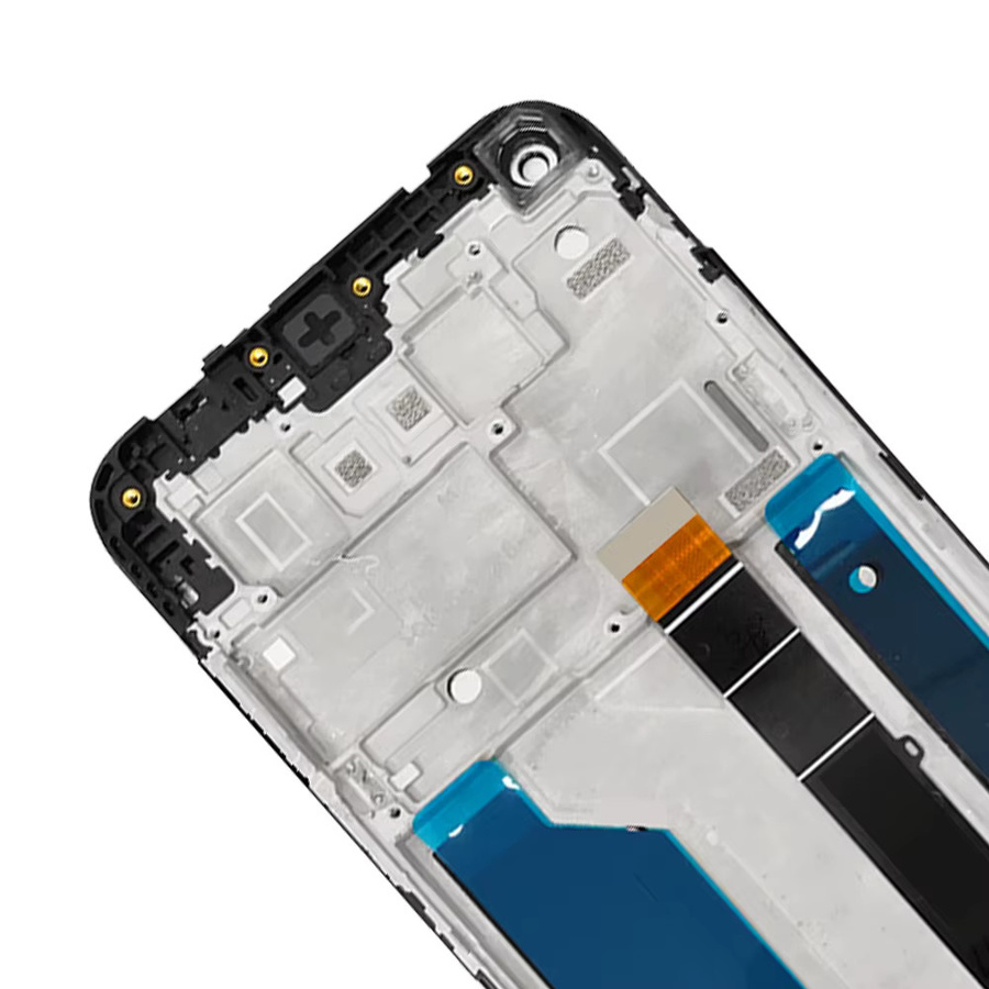 LG K61 Q61 LMQ630EAW Ersatz-Display mit Touchscreen Digitizer Montage und Rahmen in Schwarz 6,53 Zoll - Bild 4