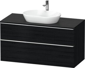 Duravit Waschtischunterschrank D-Neo in Schwarz Matt mit Türen und internen Schubladen, Wandmontage, B/T/H: 120 x 55 x 66,4 cm - Bild 1