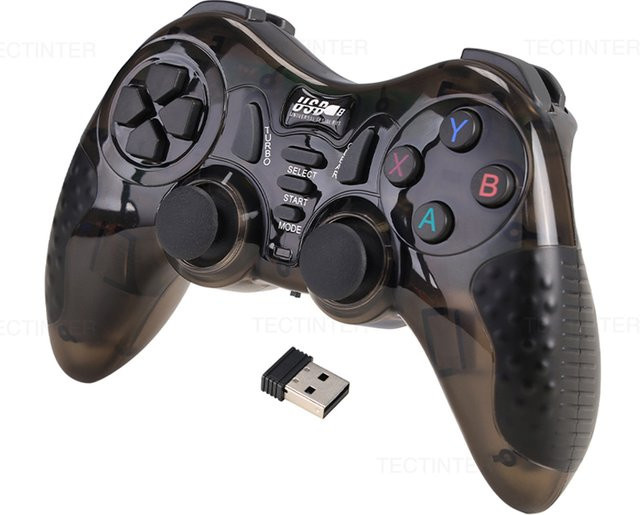 TECTINTER Wireless Controller 2,4 GHz Gamepad in Schwarz für Sony PS3, Android, TV Box und PC - Bild 1