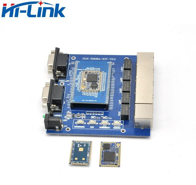 Hi-Link HLK-RM08S WLAN Router-Modul-Kit mit 8M RAM und 2M Flash, 580MHz, Wi-Fi 4, Blau - Bild 1
