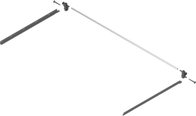 Blum Seitenstabilisierung Tandembox Antaro nach oben gebaut, Nennlänge 600 mm, Grau - Bild 1