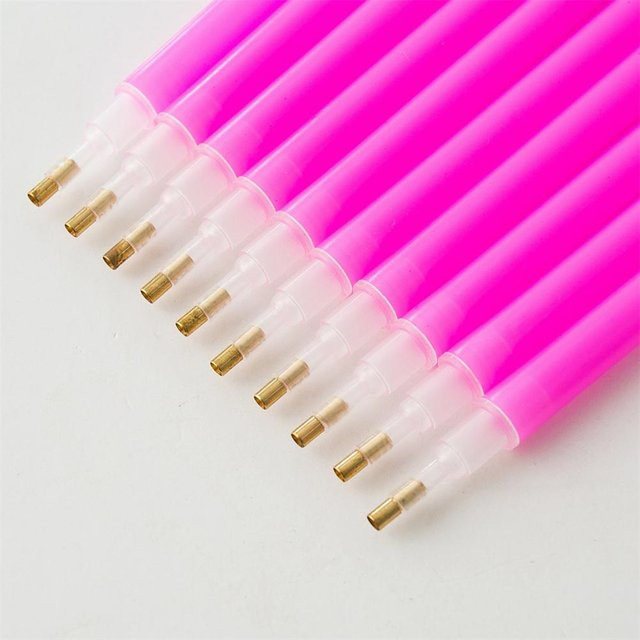 10 Stück Diamantmalerei Stifte mit Doppelenden in Lila und Pink von DIYelecs für deine DIY-Projekte - Bild 1
