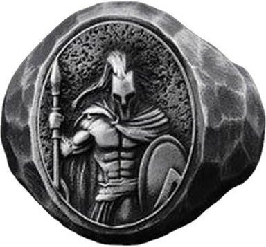 Allbestart Ring Retro Spartan, Silber, Herren - Bild 1
