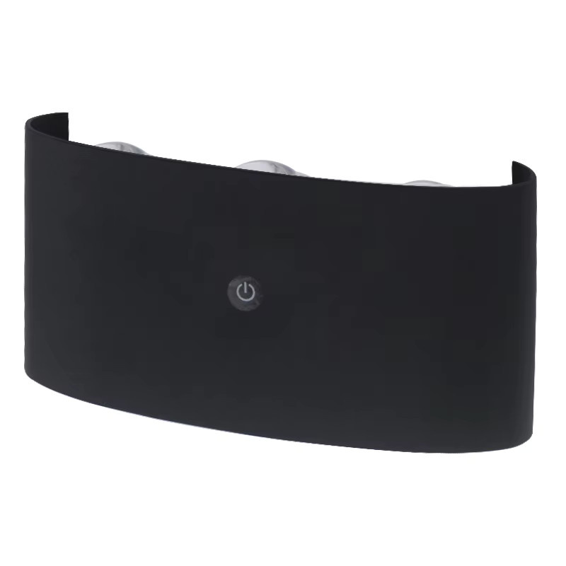 EnwYe Moderne Innenwandleuchte in Schwarz mit Touch-Schalter, Fernbedienung und USB-Aufladung für warmweißes Licht - Bild 4