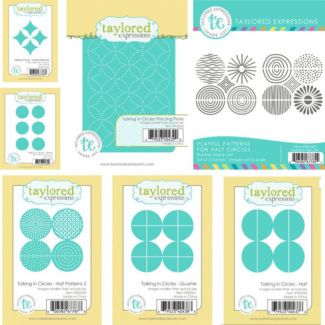 Taylored Bellyband Edgers Set aus Clear Stamps und Metall-Stanzformen für Scrapbooking und DIY-Bastelarbeiten, Multicolour - Bild 1
