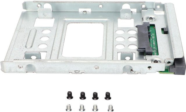 TOMTOP JMS Festplattenrahmen für 2,5-Zoll-SSD auf 3,5-Zoll-SATA-Festplattengehäuse mit Hot-Swap und guter Wärmeableitung in Silber und Weiß - Bild 1