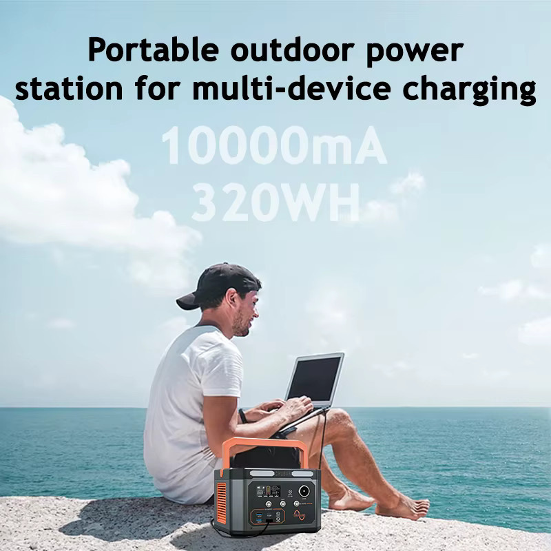 CHUBAN Tragbare Powerstation 600W Generator mit 320Wh Kapazität und AC-Anschluss für Camping, Wohnmobil und Outdoor - Bild 3