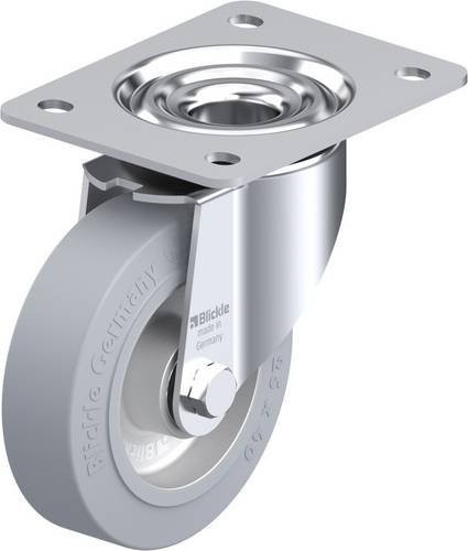 Blickle Lenkrolle LK-ALEV 125K-3-SG in Grau, Rad-Durchmesser: 125 mm, Tragfähigkeit: 250 kg, Material: Stahl und Aluminium, verzinkt - Bild 1