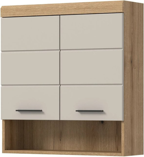 Inn.Furn Badezimmer Hängeschrank Shawn in Sand und Eiche, B: 74 cm, H: 79 cm, T: 24 cm - Bild 1