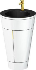 Duravit Waschtischunterschrank Starck 1 c-bonded Set, Weiß Hochglanz, B/T/H: 56 x 60,5 x 86,4 cm - Bild 1