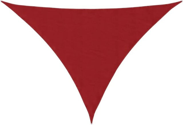 Furnicato Sonnensegel aus Oxford-Gewebe, dreieckig, Rot, B x T x H: 3 x 4 x 5 m - Bild 1