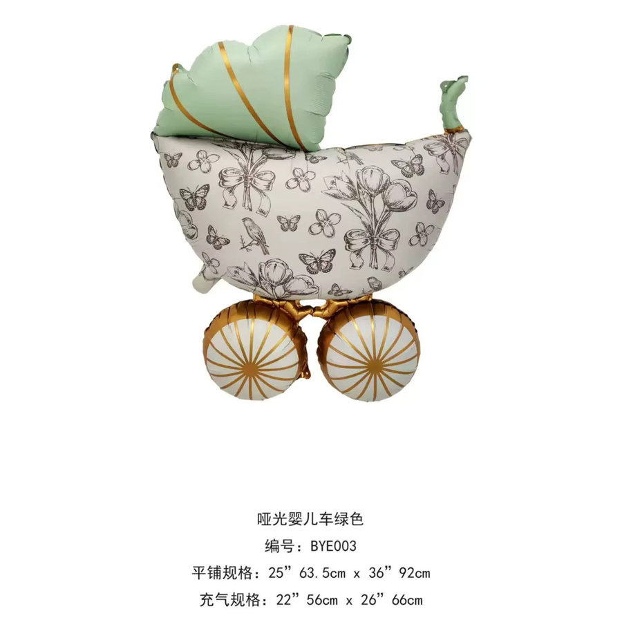 FEMAILY Aluminiumfolien-Ballons mit Schmetterlings- und Blumen-Motiv in Weiß für Baby-Geburtstage und Geschlechterenthüllungspartys - Bild 3