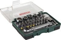 Bosch Promoline Schrauberbit- und Ratschen-Set 27-teilig, 1/4 Zoll, 6,3 mm - Bild 1