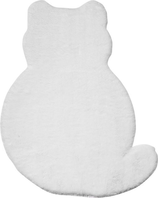 Kuschel-Bettvorleger Kater Max von viva domo in Weiß - Bild 1