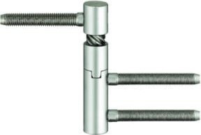 Simonswerk Einbohrband V 5450 für gefälzte Türen, Stahl vernickelt, Farbe Silber - Bild 1