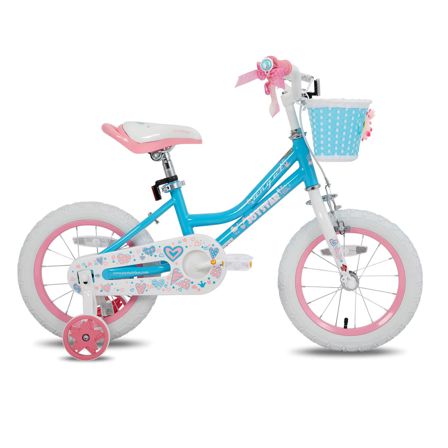 JOYSTAR Angel Mädchenfahrrad, mit Stützrädern, Korb, Handbremse, Ständer, für 2-9 Jahre - Bild 2