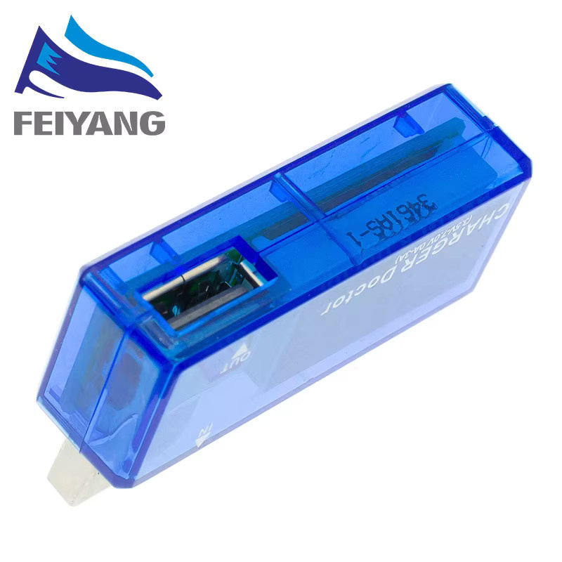 SAMIROB Mini USB Strom- und Spannungsprüfer mit Digitalanzeige in Blau - Bild 2