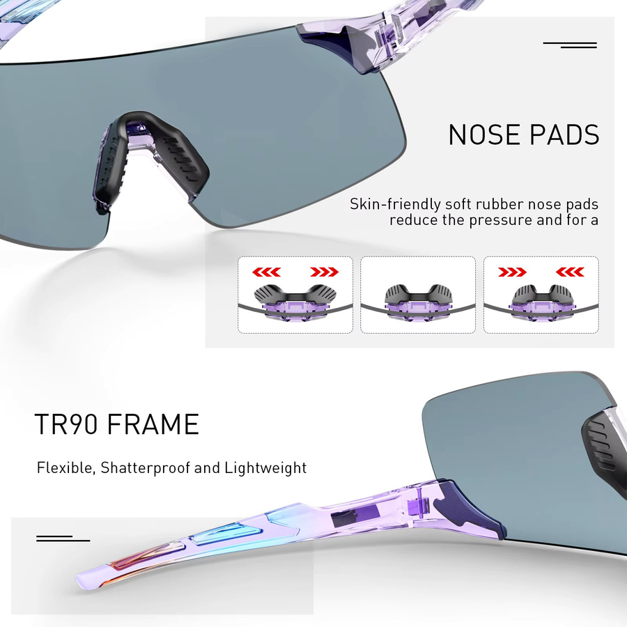 SCVCN Photochrome Sonnenbrille, Vollrand, Unisex - Bild 4