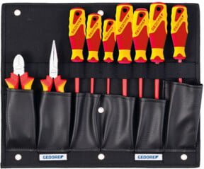 Gedore VDE Werkzeugkarte 1100 W-002 mit Zangen- und Schraubendreher-Sortiment in Multicolor - Bild 1