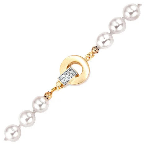 Colfem Kettenschließe 585 Gelbgold, mattiert, Diamant, Brillant, Unisex - Bild 1