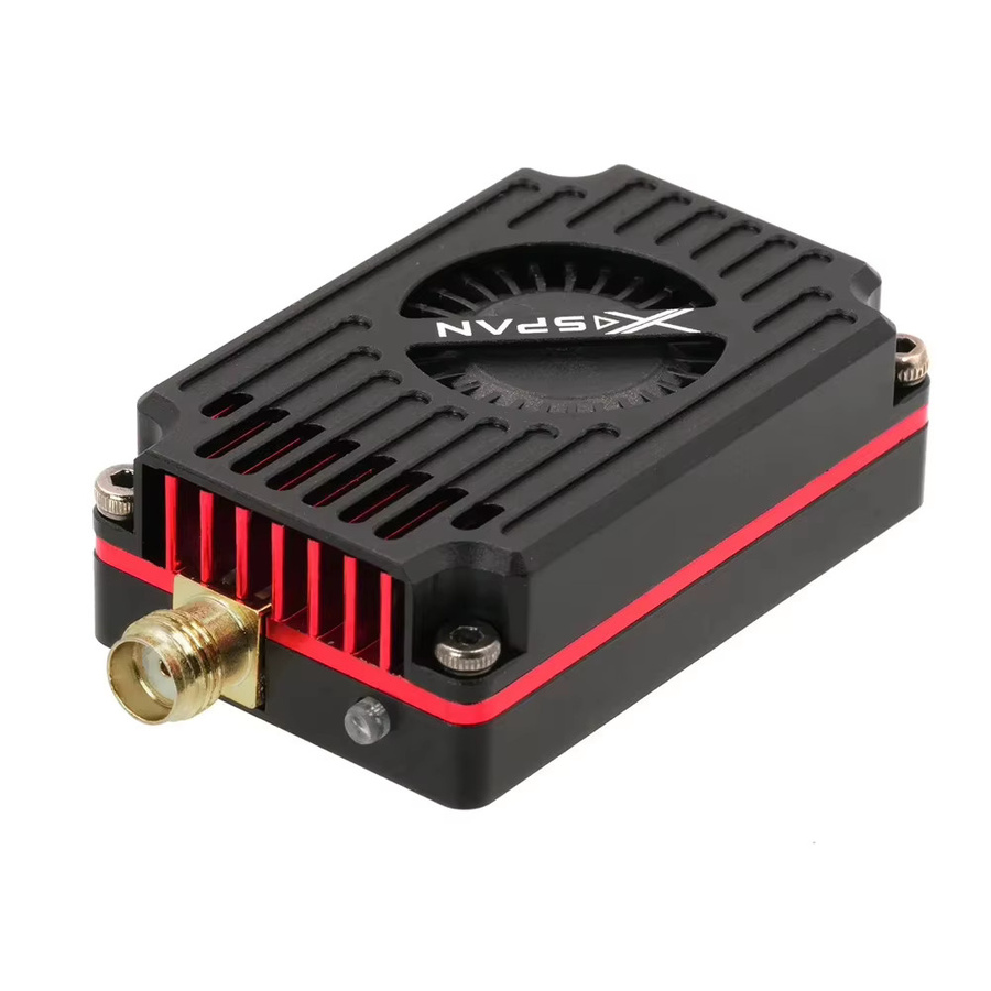Rushfpv XSPAN Breitband-VTX-Videoübertrager für Langstrecken-RC-FPV-Renndrohnen und Quadcopter, Schwarz - Bild 3