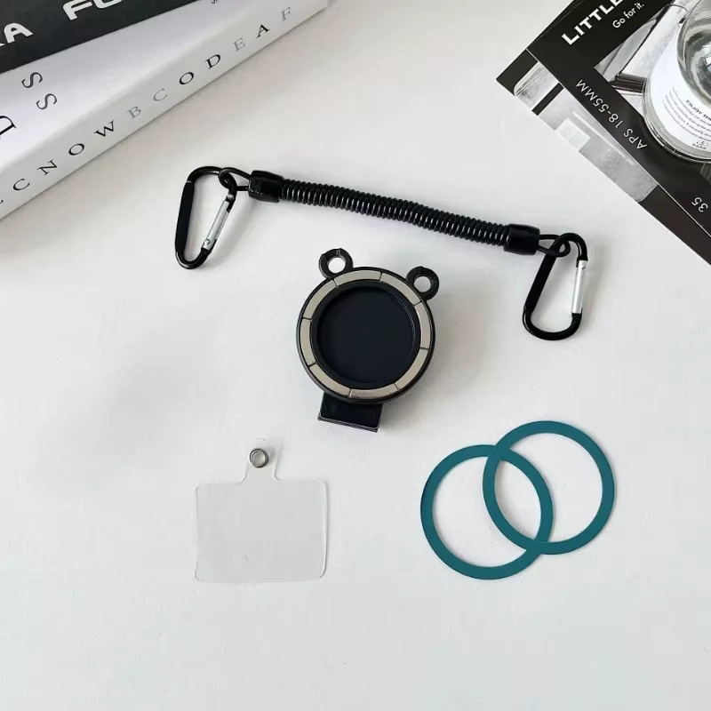 Muzisn Magnetische Handyhalterung mit N52 Starkmagnet, Clip-On Anti-Rutsch Freisprechhalterung für Gürtel und Rucksack, Schwarz - Bild 3