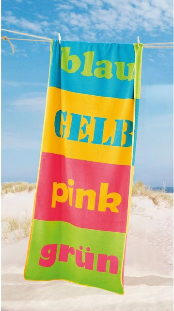 Dyckhoff Strandtuch Colors Bunt, Breite: 80 cm, Länge: 180 cm - Bild 1