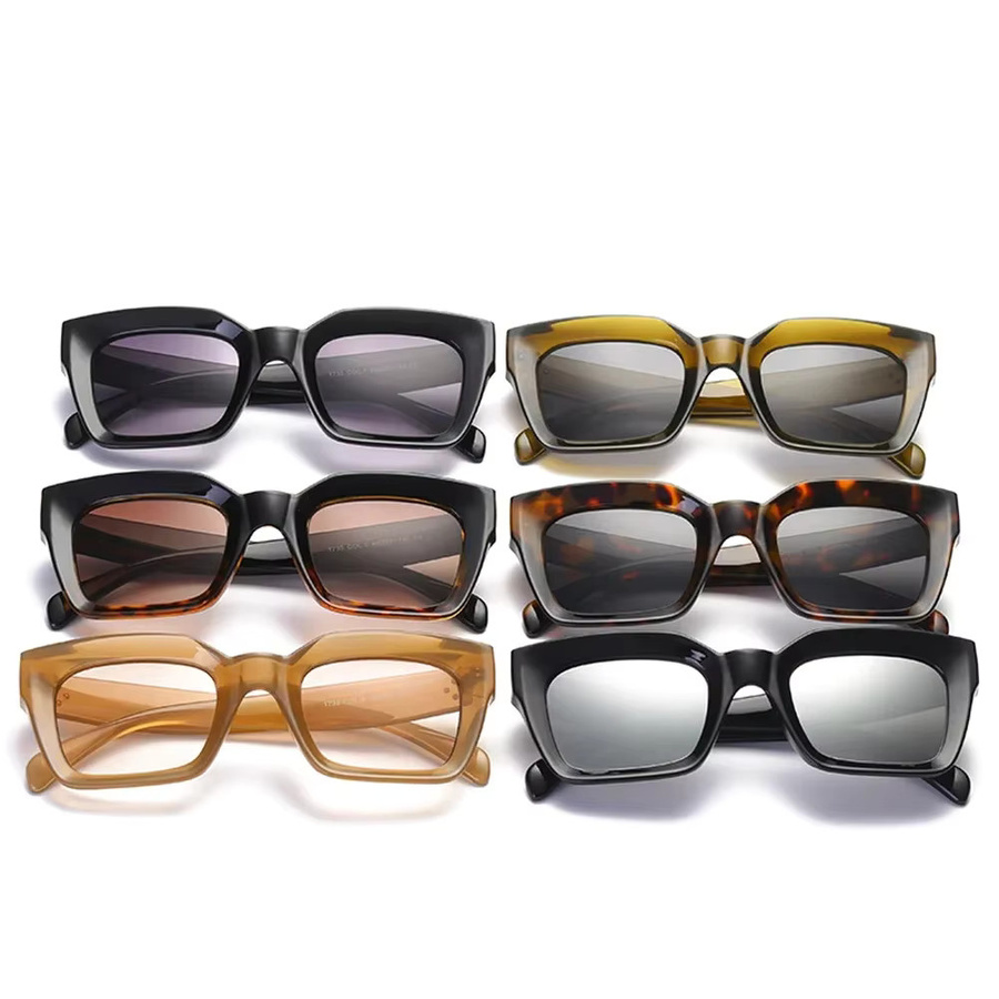 Sonnenbrille Herren, Cat-Eye, Vollrand, Braun, Kunststoff - Bild 3
