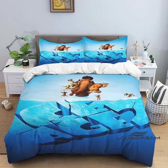 Bettwäsche-Set Ice Age mit Motiv für Kinder, blau, B/H: 240 x 220 cm - Bild 1