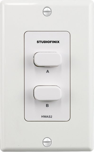 STUDIOFINIX 2-Zonen Einbau-Lautsprecher-Selektorschalter in Weiß mit 120W Spitzenleistung pro Kanal für dein Heim-Stereo-System - Bild 1