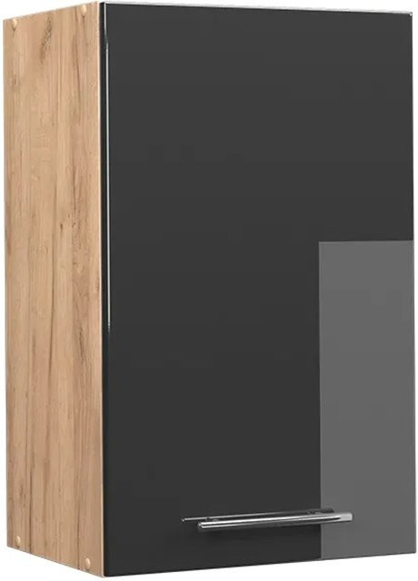 Vicco Hängeschrank Fame-Line Küchenschrank in Anthrazit und Eiche Hochglanz mit Softclose-Scharnieren und Einlegeboden, Breite: 45 cm - Bild 2