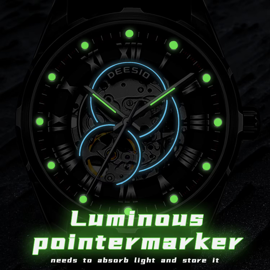 Deesio Armbanduhr, Automatik, Edelstahl, Grün, Herren - Bild 3