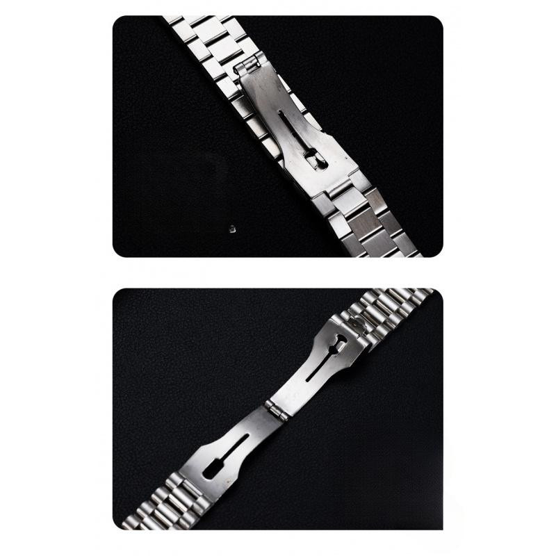 Uhrenarmband President, Edelstahl, 20 mm, silber, Unisex - Bild 3