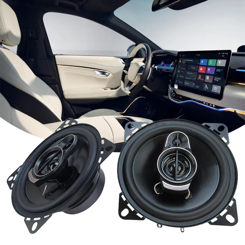 Q-PERTORS Premium 4-Zoll-HiFi-Autolautsprecher Set, 2 Stück mit 560 W Gesamtleistung, HD-Audio und 4.0-Surround-Sound in Schwarz - Bild 6