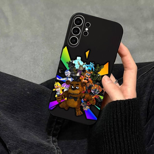 Five Nights At Freddys Fnaf Handyhülle für Samsung Galaxy S25 S24 S23 S22 S21 S20 Ultra Plus Note in Schwarz - Bild 1