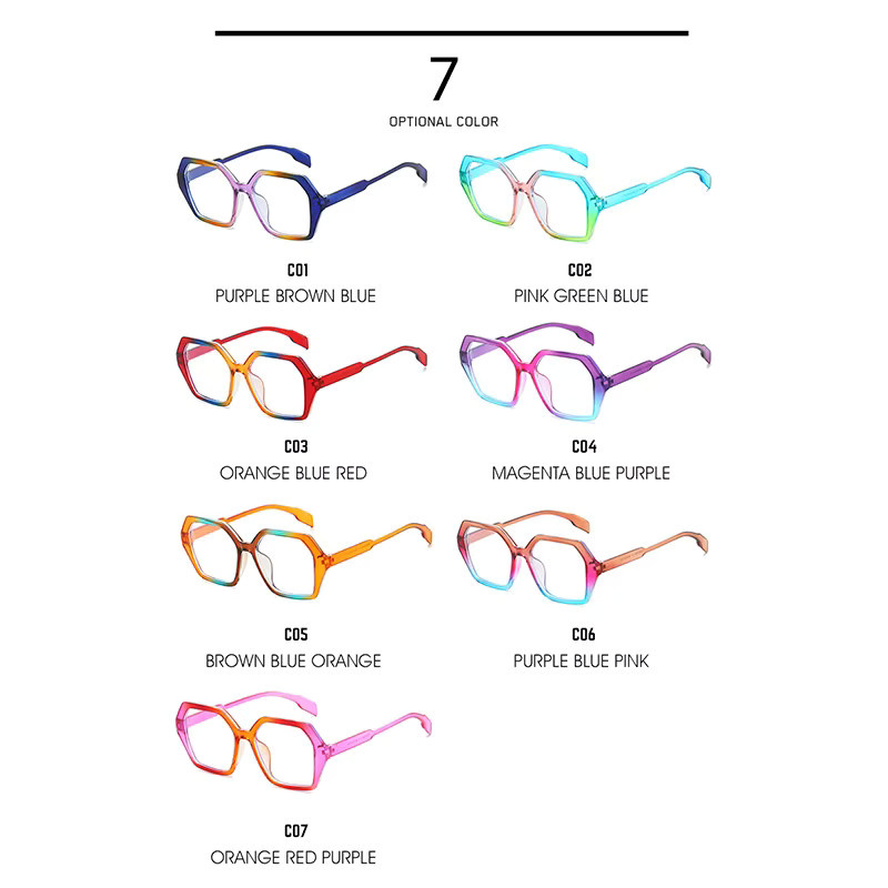 Kunkka coco Korrektionsbrille Cat-Eye, Vollrand, Multicolor, Damen - Bild 3