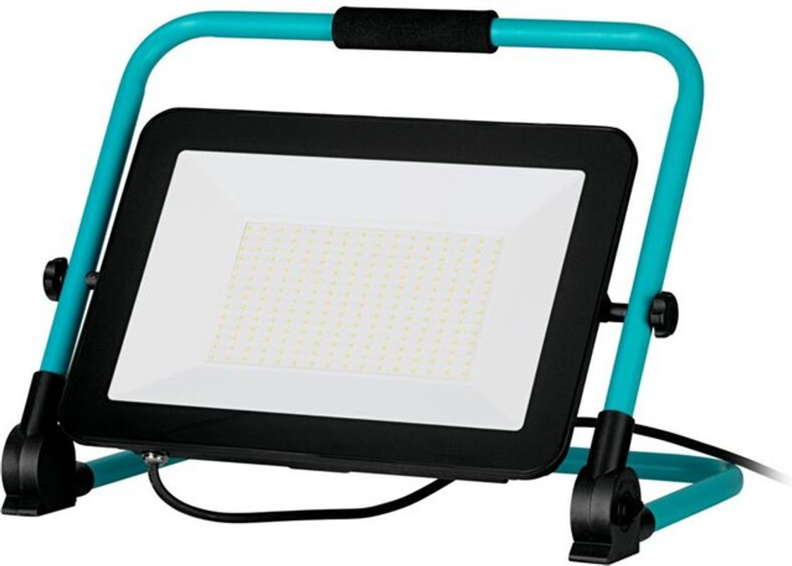 Eglo LED Baustrahler Tragbare Arbeitsleuchte aus Aluminium und Kunststoff in Türkis und Schwarz, IP65, Neutralweiß, 15800lm - Bild 1